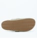 Clarks Leder-Clogs in Hellgrau