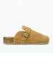 Clarks Leder-Clogs in Camel