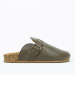 Clarks Leren clogs taupe