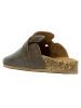Clarks Leren clogs taupe