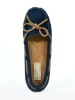 Clarks Leren mocassins donkerblauw