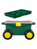 Garden Hero Wózek w kolorze zielonym na narzędzia - 55 x 29 x 26 cm