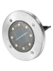 Garden Hero Lampa najazdowa LED w kolorze srebrnym - wys. 14 x Ø 12 cm