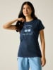 Regatta Funktionsshirt "Fingal Slogan" in Dunkelblau
