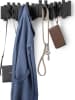 umbra Wandgarderobe ''Sticks 8''  in Schwarz - (B)64 x (H)18 x (T)3 cm