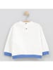 Cotton Fish Sweatshirt in Creme