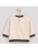 Cotton Fish Sweatshirt in Beige