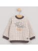 Cotton Fish Sweatshirt in Beige