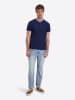 Timezone Shirt "Vintage Henley" donkerblauw