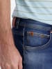 Timezone Spijkershort "Scotty" - slim fit - blauw