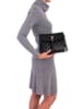 Mia Tomazzi Leren schoudertas "Crema" zwart - (B)21 x (H)15 x (D)9 cm