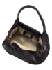 Mia Tomazzi Leren handtas "Gonfalone" zwart - (B)24 x (H)21 x (D)13 cm