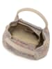 Mia Tomazzi Leren handtas "Gonfalone" beige - (B)24 x (H)21 x (D)13 cm