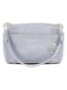 Mia Tomazzi Leder-Schultertasche "Bardolino" in Hellblau - (B)25 x (H)17 x (T)13 cm