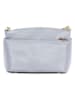 Mia Tomazzi Leder-Schultertasche "Bardolino" in Hellblau - (B)25 x (H)17 x (T)13 cm