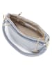 Mia Tomazzi Leder-Schultertasche "Bardolino" in Hellblau - (B)25 x (H)17 x (T)13 cm