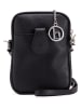 Lia Biassoni Leren smartphonetas "Paglia" zwart - (B)15 x (H)20 x (D)1 cm