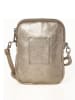 Lia Biassoni Leder-Handytasche "Paglia" in Gold - (B)15 x (H)20 x (T)1 cm