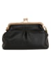 Lia Biassoni Leren handtas "Ciane" zwart - (B)24 x (H)16 x (D)8 cm