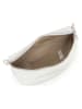 Lia Biassoni Leren borstbuidel "Scaffaiolo" zilverkleurig - (B)31 x (H)20 x (D)1 cm