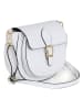 Lia Biassoni Leren schoudertas "Accesa" wit - (B)24 x (H)18 x (D)12 cm