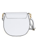 Lia Biassoni Leren schoudertas "Accesa" wit - (B)24 x (H)18 x (D)12 cm