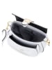 Lia Biassoni Leren schoudertas "Accesa" wit - (B)24 x (H)18 x (D)12 cm