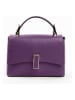 Lia Biassoni Leder-Henkeltasche "Fegana" in Lila - (B)20 x (H)14 x (T)8 cm