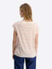 Timezone Shirt in Orange/ Weiß