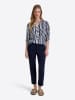 Timezone Bluse "Henley" in Dunkelblau