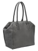 Liebeskind Berlin Skórzana torebka w kolorze szarym - 47 x 28 x 18 cm
