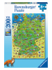 Ravensburger 200-delige puzzel "Kleurrijke kaart van Duitsland" - vanaf 8 jaar