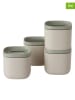 BergHOFF 4er-Set: Vorratsbehälter in Creme/ Grün