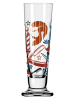 RITZENHOFF Schnapsglas ''Heldenfest'' in Hellbraun/ Blau - 52 ml