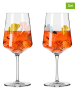 RITZENHOFF 2er-Set: Cocktailgläser "Sommerrausch Deluxe" in Gold/ Rosa - 544 ml