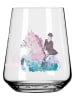RITZENHOFF 2er-Set: Wassergläser "Online Reitgold" in Rosa/ Türkis - 510 ml