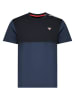 Geographical Norway Koszulka "Jalo" w kolorze granatowo-czarnym