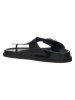 Patrizia Pepe Leren teenslippers zwart