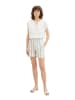 Tom Tailor Shorts in Weiß/ Hellbraun