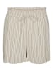 Vero Moda Shorts in Beige/ Schwarz