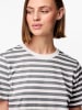 Pieces Shirt in Grau/ Weiß