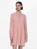 Pieces Kleid in Beige/ Rot