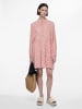 Pieces Kleid in Beige/ Rot