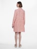 Pieces Kleid in Beige/ Rot