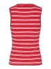 Pieces Top "Tadie" in Rot/Weiß