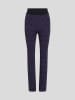 Karl Lagerfeld Legginsy w kolorze czarno-fioletowym