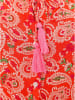Zwillingsherz Jurk "Paisley Traum" rood
