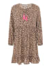 Zwillingsherz Jurk "Wilder Leo" beige/bruin