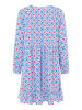 Zwillingsherz Jurk "Grafisch Classic" blauw
