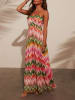 Milan Kiss Kleid in Rosa/ Grün